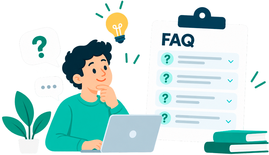 Illustration af CookiePopup FAQ