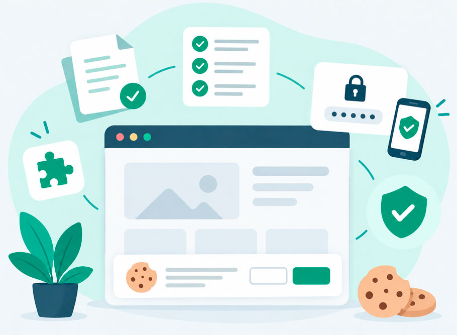 Illustration af CookiePopup compliance dashboard